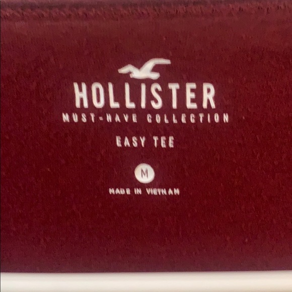 burgundy vneck tshirt - Picture 3 of 3